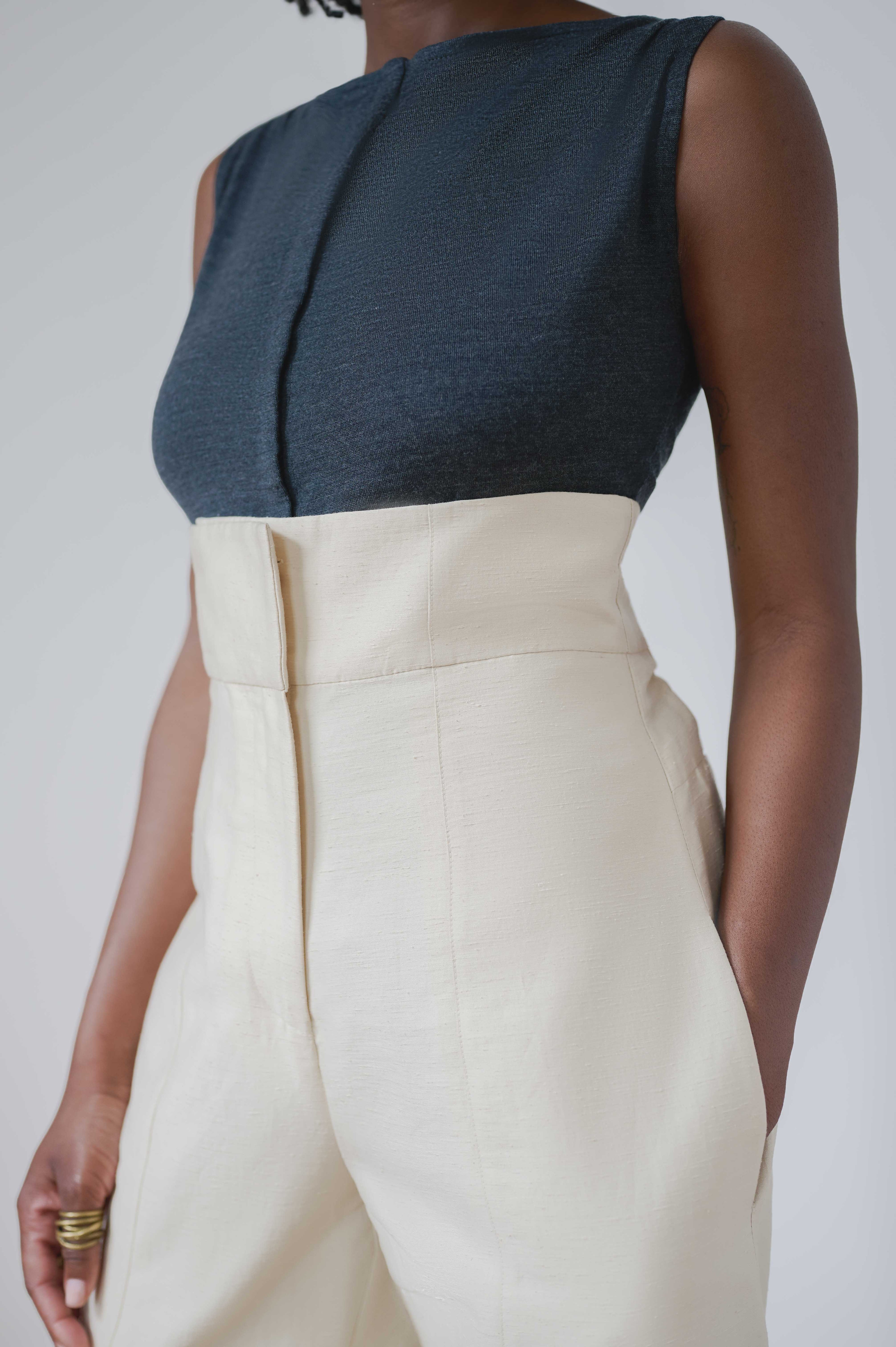 round relaxed trousers - limited edition