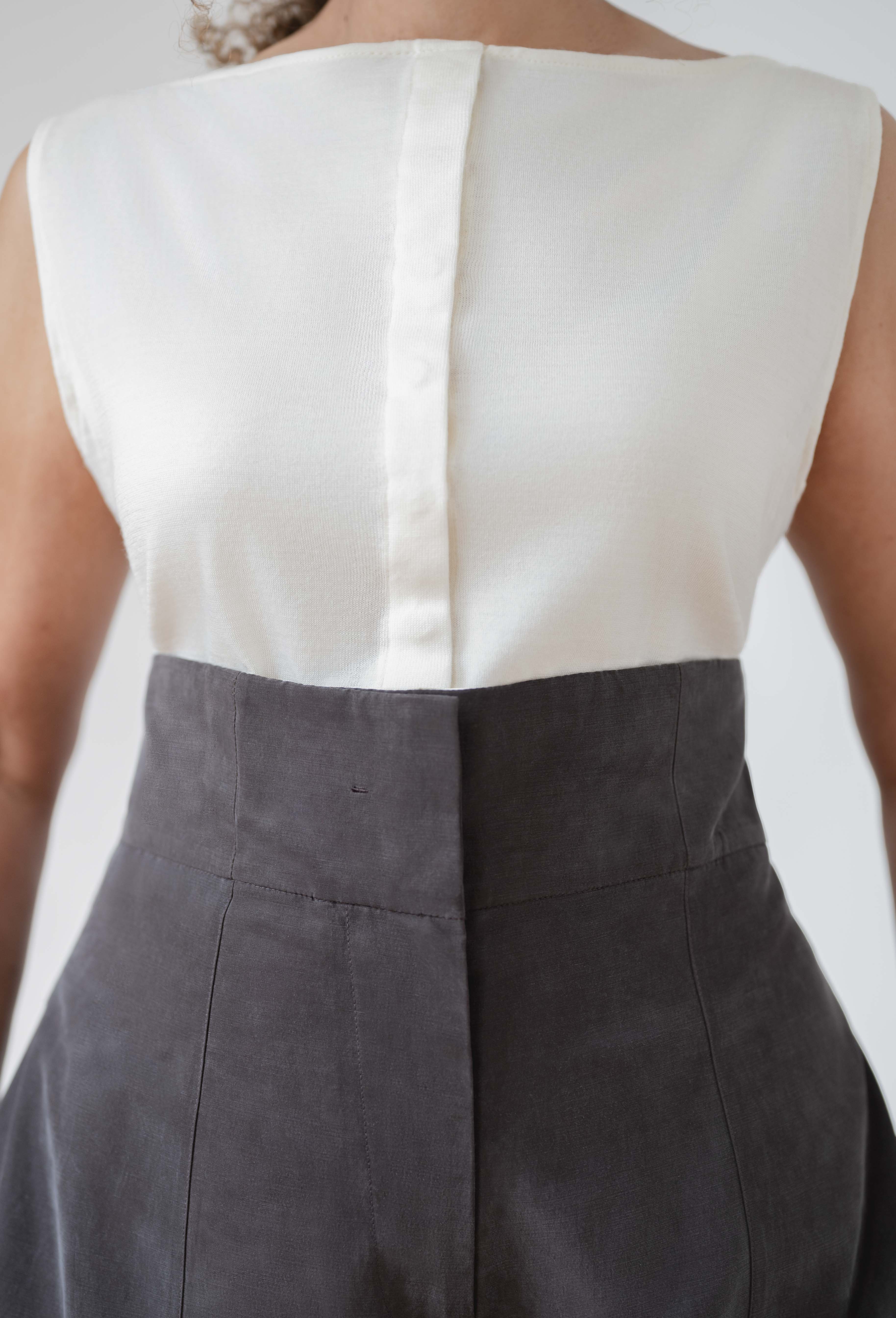 round relaxed trousers - brown cupro